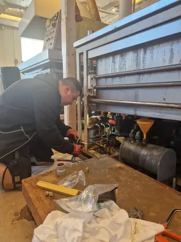 pågående vvs-installation i Huddinge