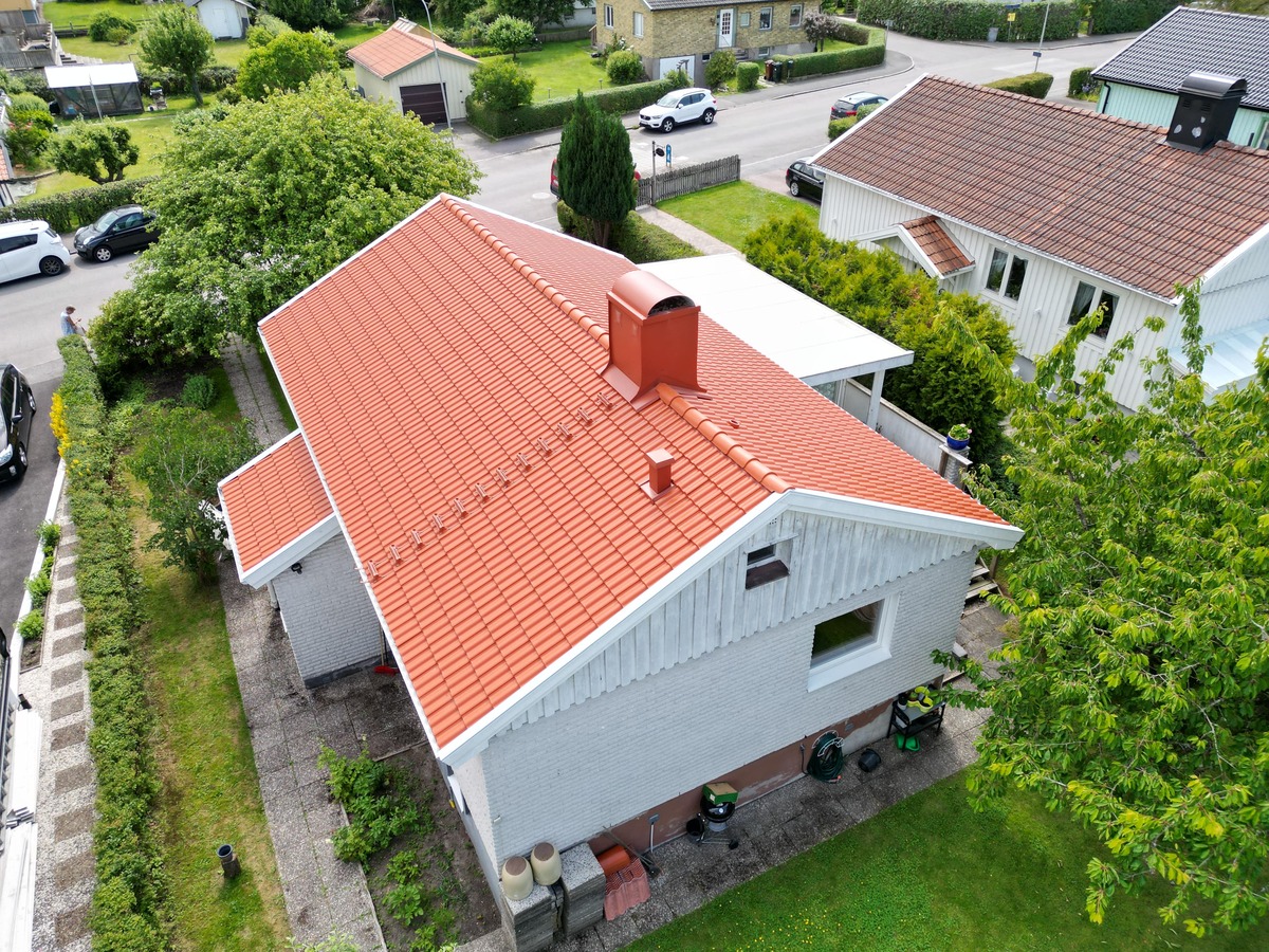 Bild tagen av Göteborgstakmontage