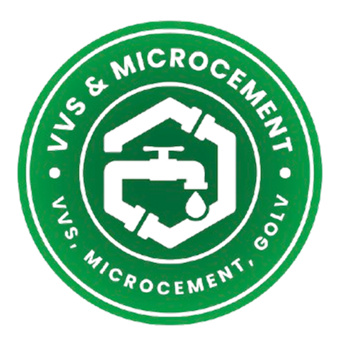 VVS och Microcement logotyp