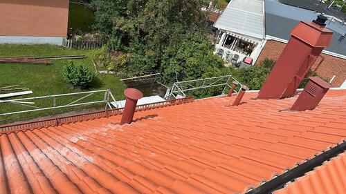 nylagt tak hos kund i Jönköping