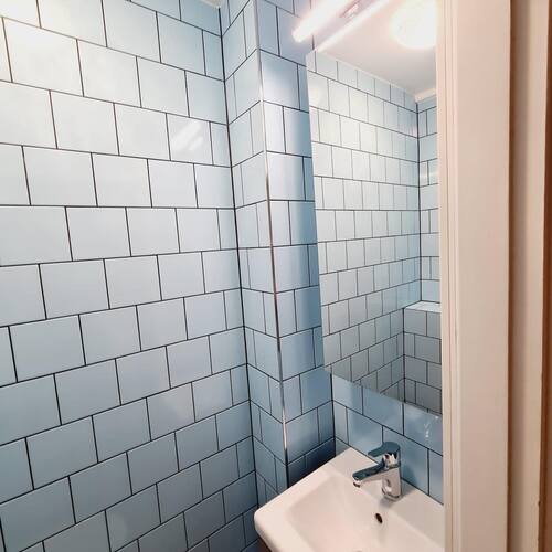 nykaklat badrum efter stambyte