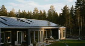 Färdig solcellsanläggning, Gävleborg