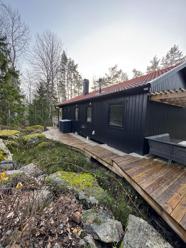 modern villa vi bytt fönster på i Köping