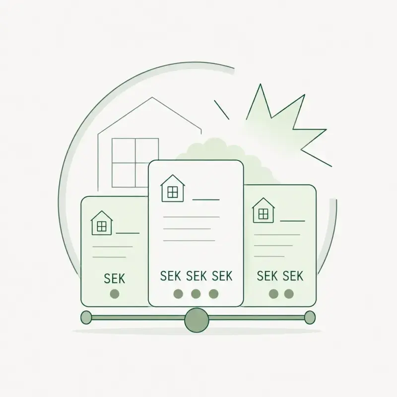 Illustration som visar att priser kan skilja mycket mellan olika offerter