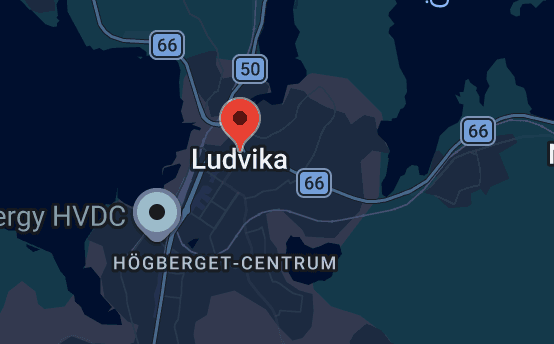 Karta över Ludvika