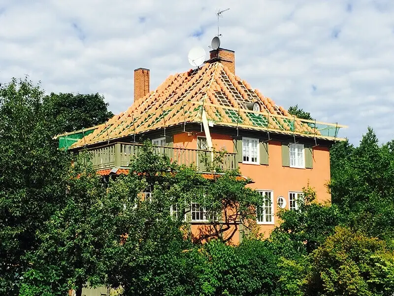 Vittinge lertegel precis levererade