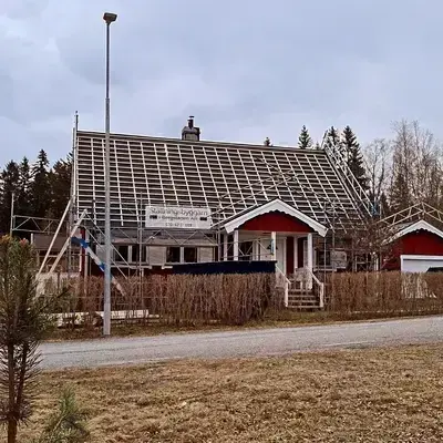 Underlagstak, läkt och råspont