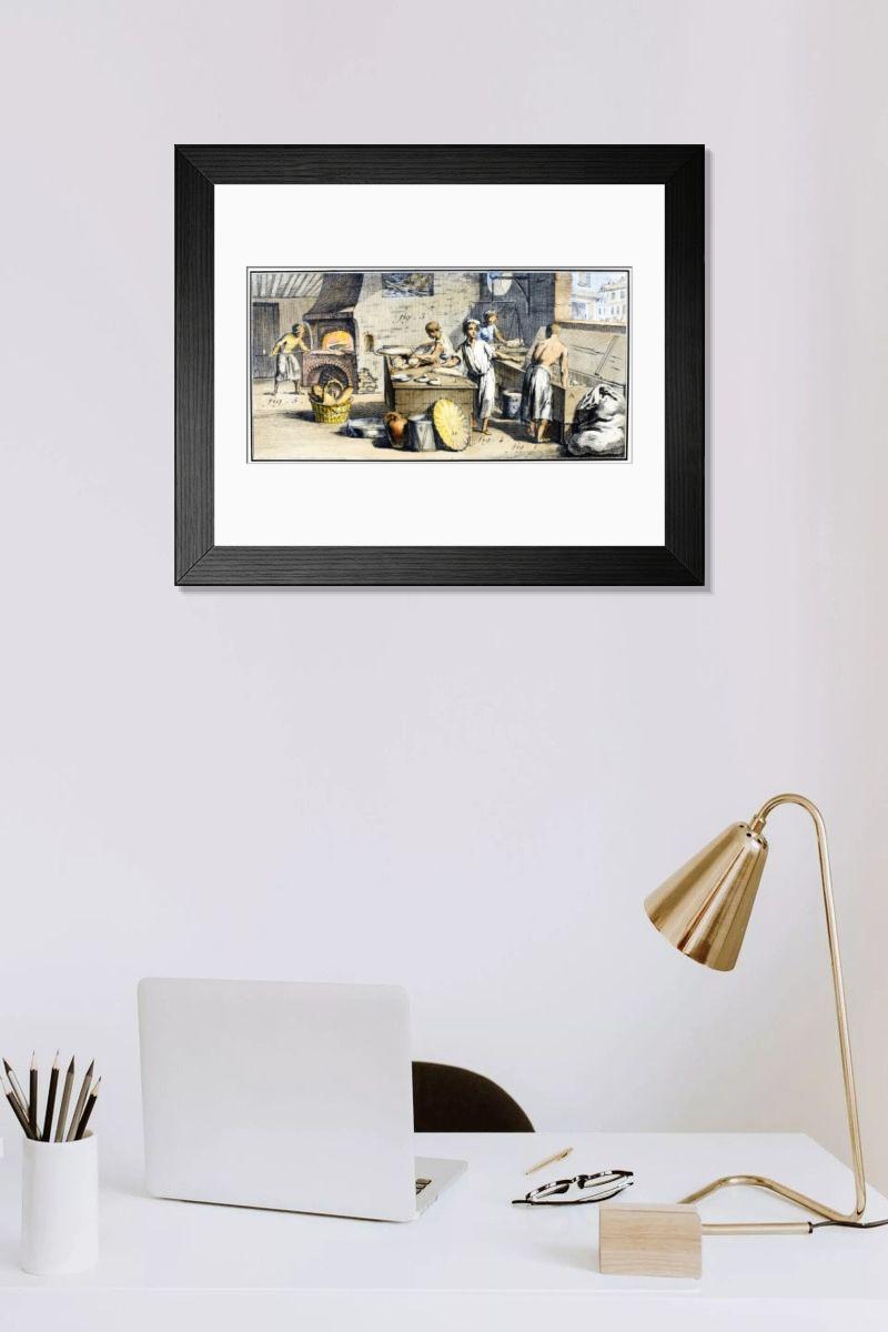 Shown hanging in a room: Modern 14"x12" (36x31cm)