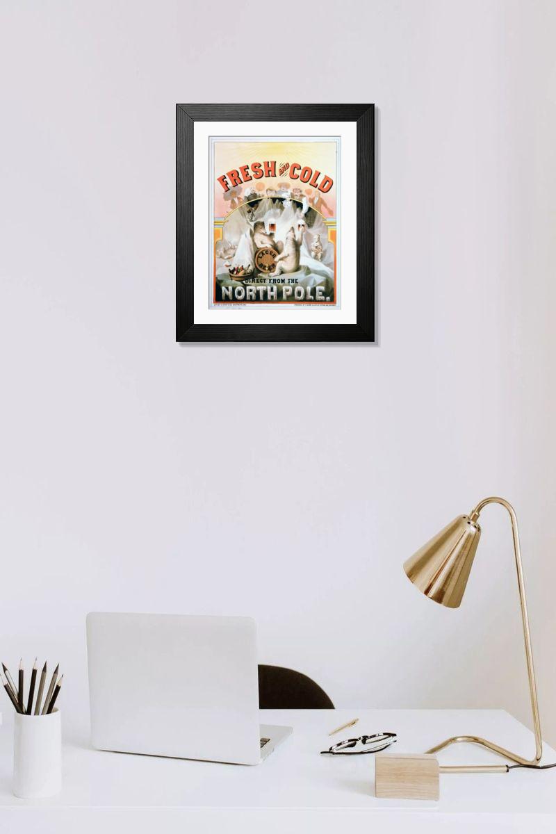 Shown hanging in a room: Modern 14"x12" (36x31cm)