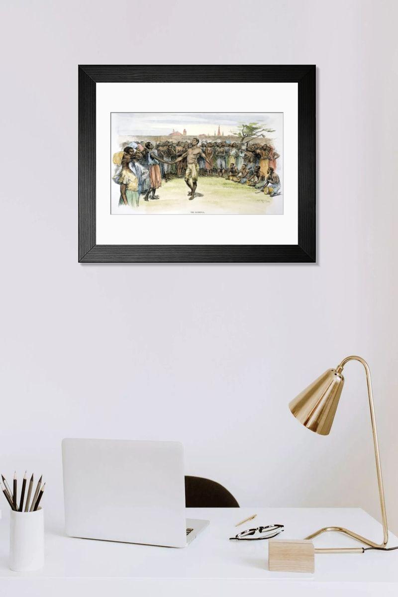 Shown hanging in a room: Modern 14"x12" (36x31cm)