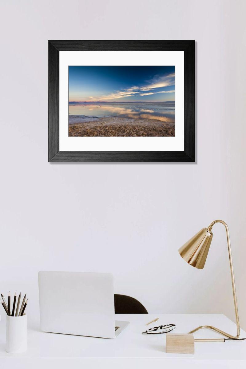 Shown hanging in a room: Modern 14"x12" (36x31cm)