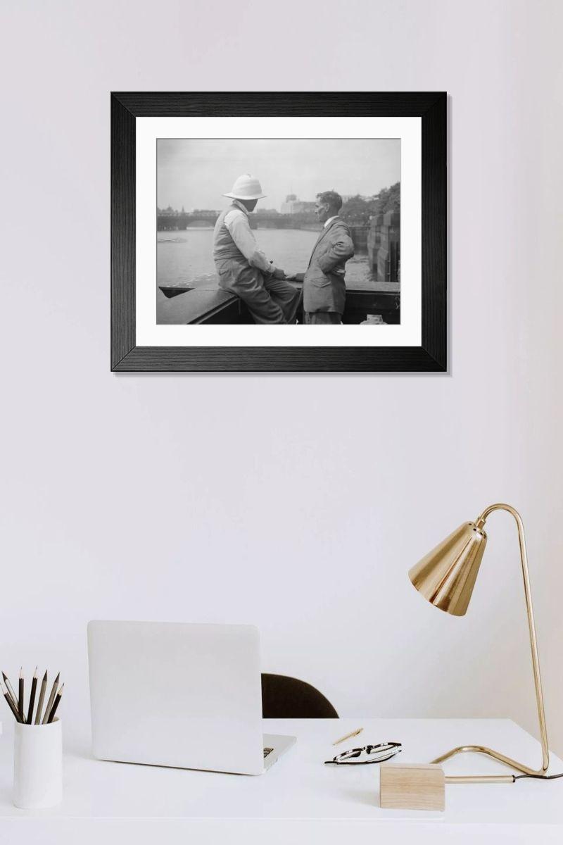Shown hanging in a room: Modern 14"x12" (36x31cm)