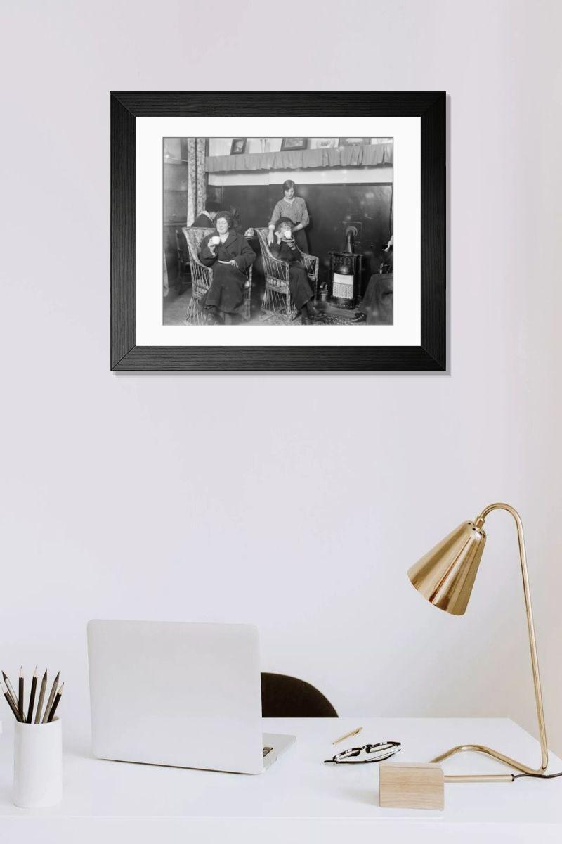 Shown hanging in a room: Modern 14"x12" (36x31cm)