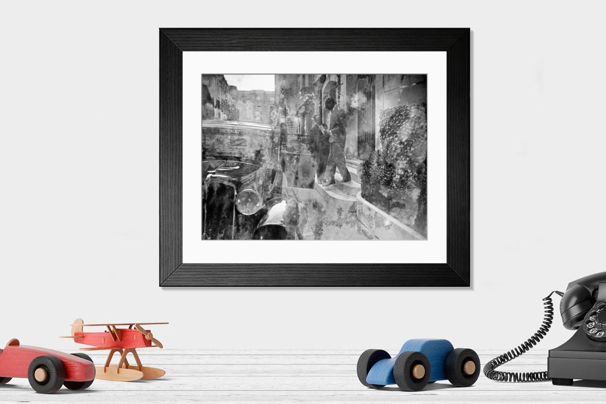 Shown hanging in a room: Modern 14"x12" (36x31cm)
