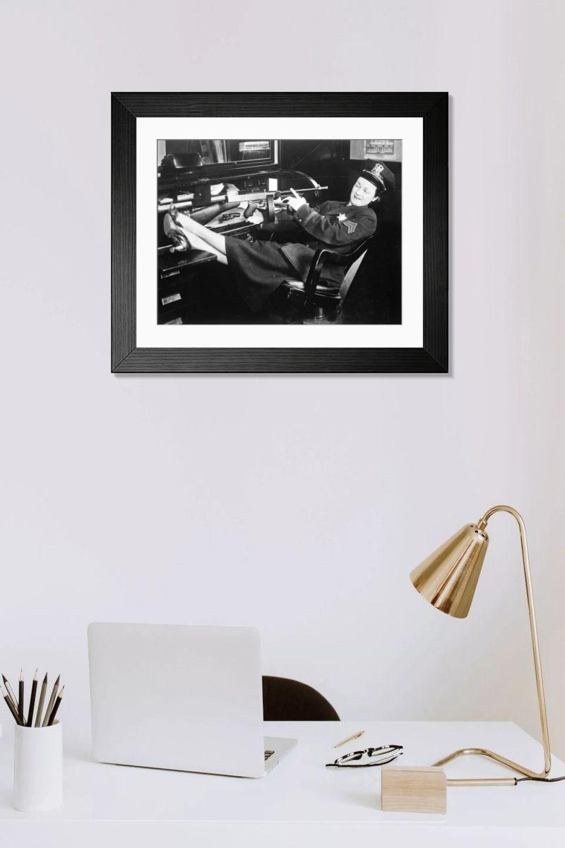 Shown hanging in a room: Modern 14"x12" (36x31cm)