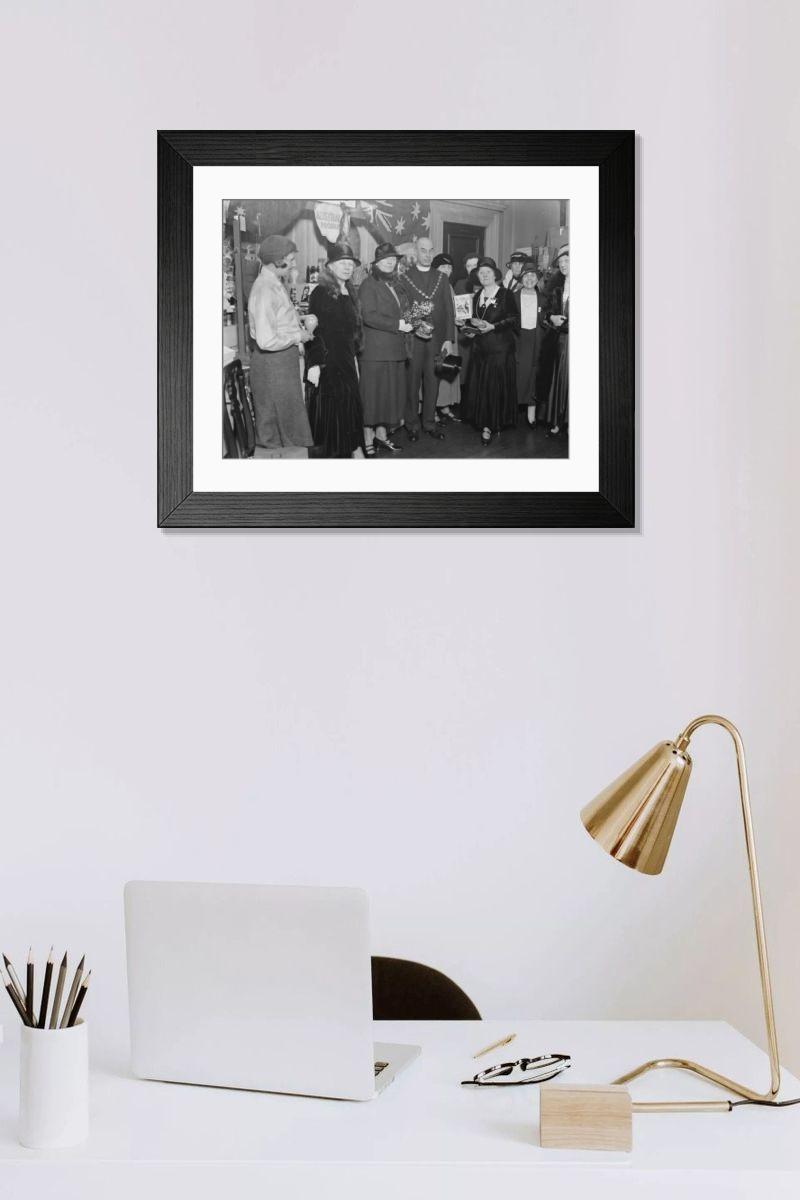Shown hanging in a room: Modern 14"x12" (36x31cm)