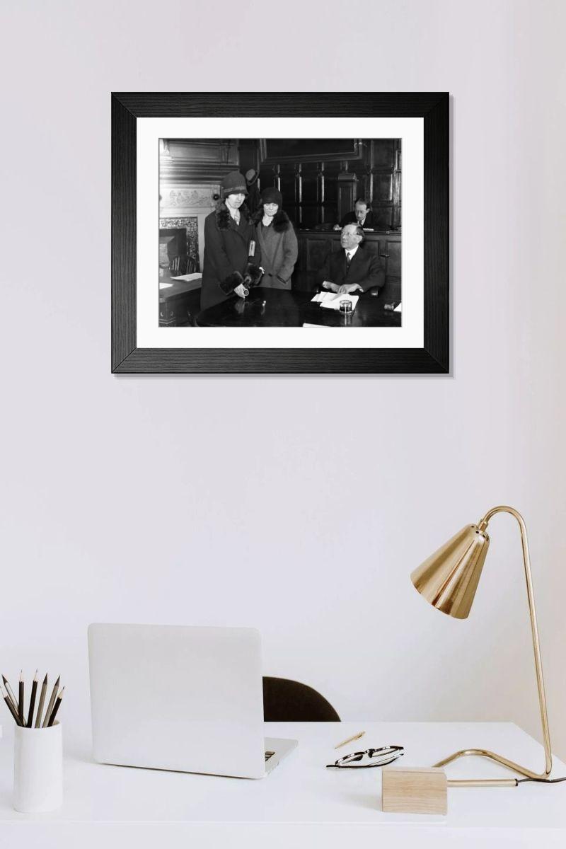 Shown hanging in a room: Modern 14"x12" (36x31cm)