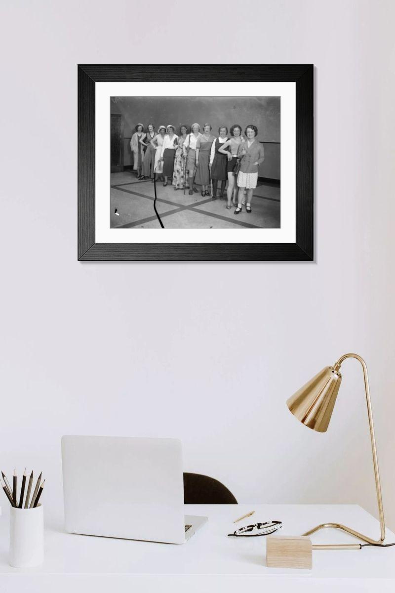 Shown hanging in a room: Modern 14"x12" (36x31cm)