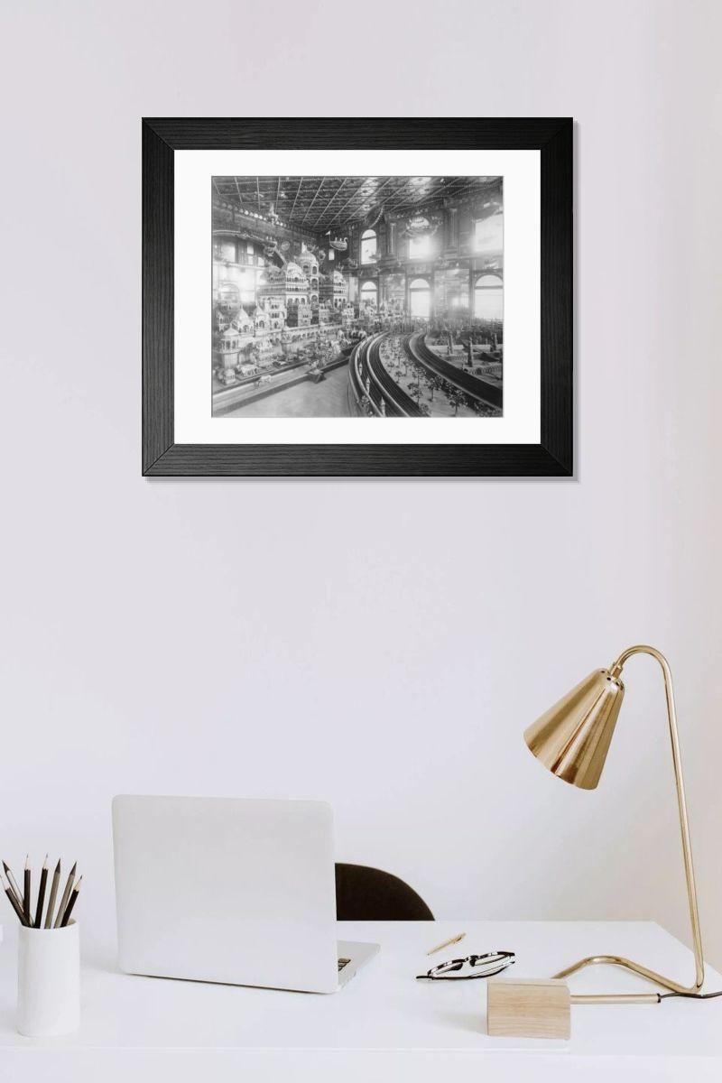 Shown hanging in a room: Modern 14"x12" (36x31cm)