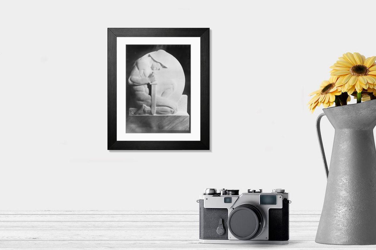 Shown hanging in a room: Modern 14"x12" (36x31cm)