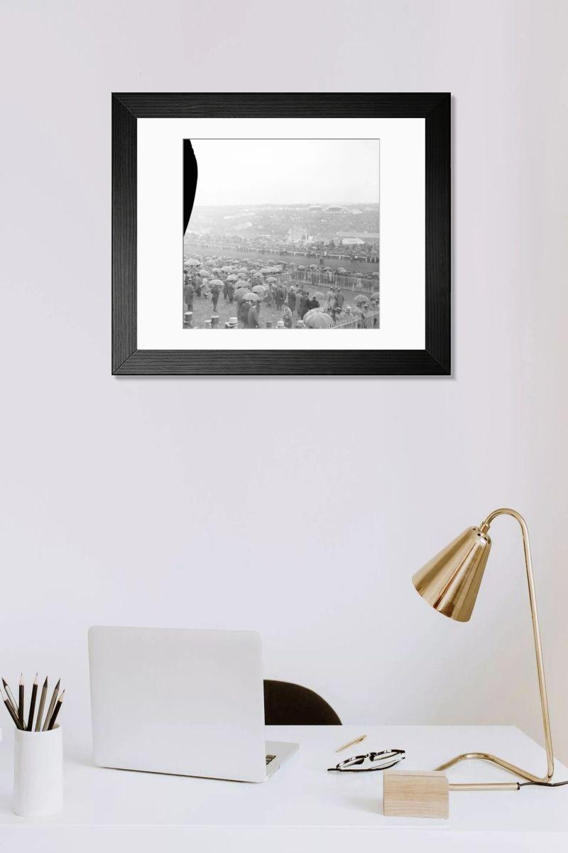Shown hanging in a room: Modern 14"x12" (36x31cm)