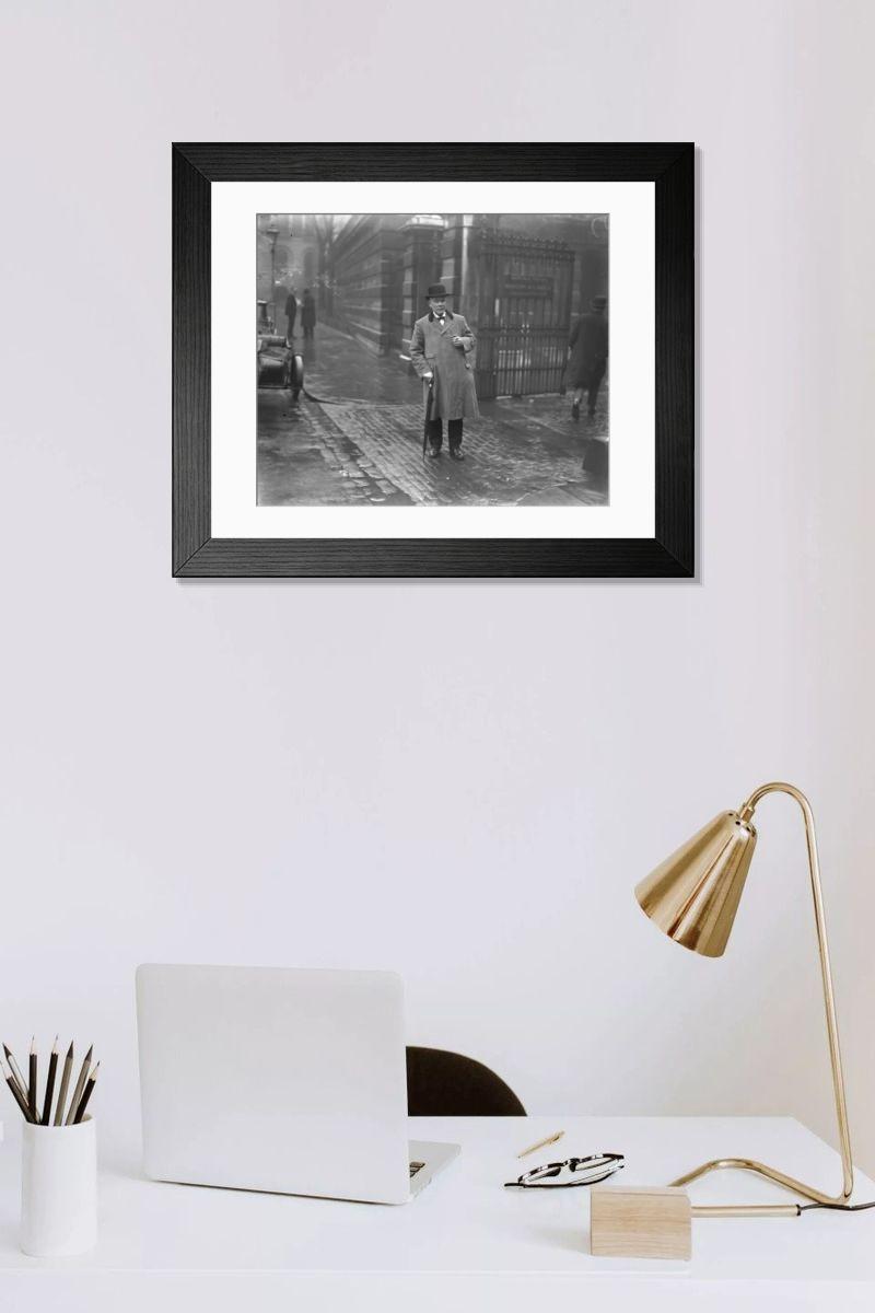 Shown hanging in a room: Modern 14"x12" (36x31cm)