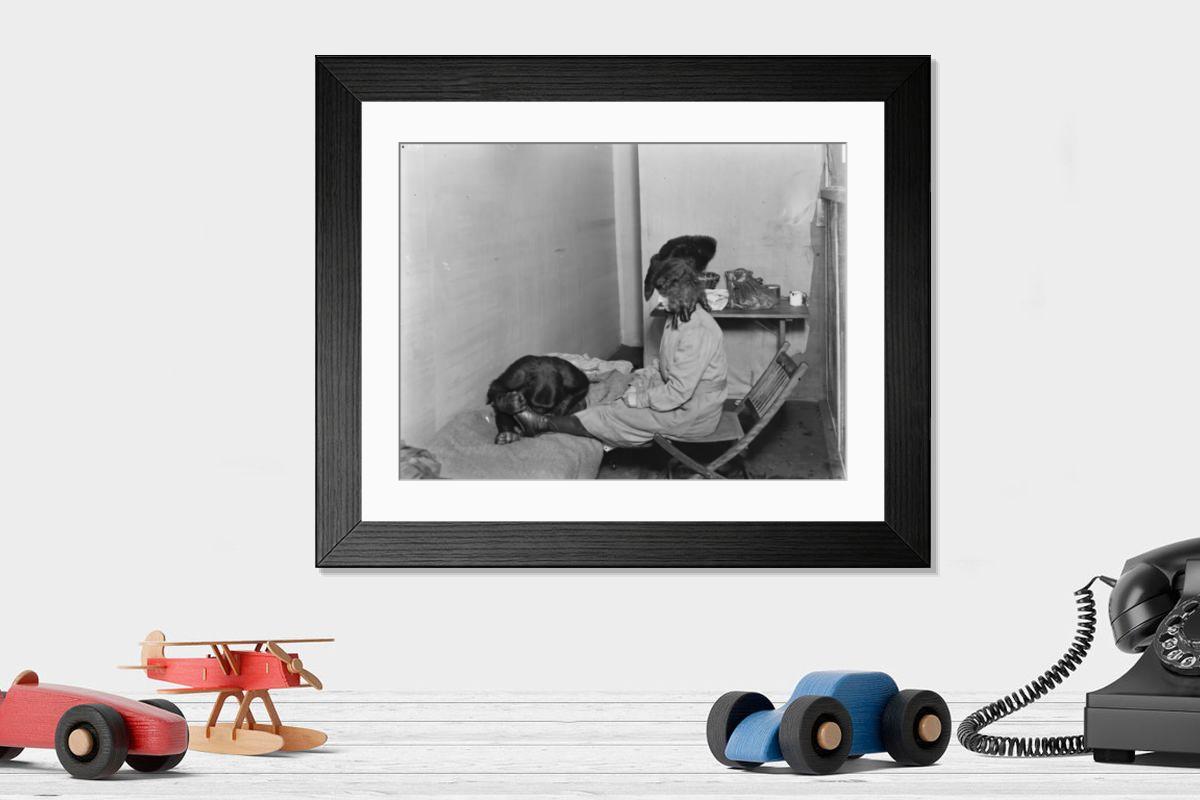 Shown hanging in a room: Modern 14"x12" (36x31cm)