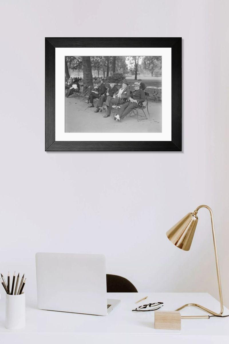Shown hanging in a room: Modern 14"x12" (36x31cm)