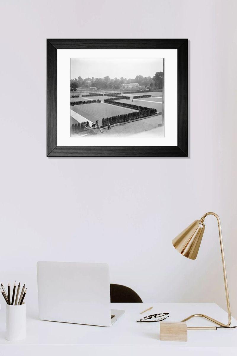 Shown hanging in a room: Modern 14"x12" (36x31cm)