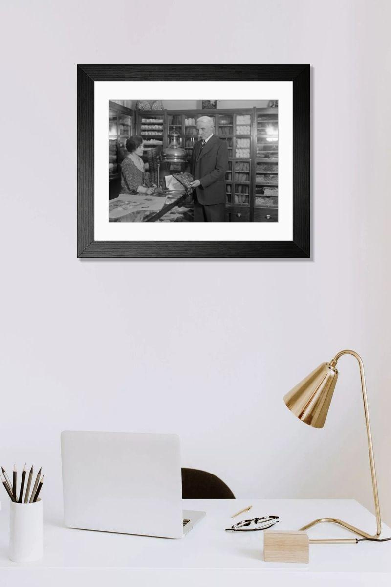 Shown hanging in a room: Modern 14"x12" (36x31cm)