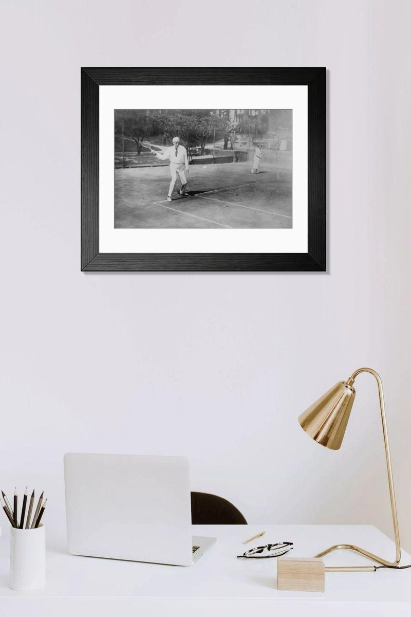 Shown hanging in a room: Modern 14"x12" (36x31cm)