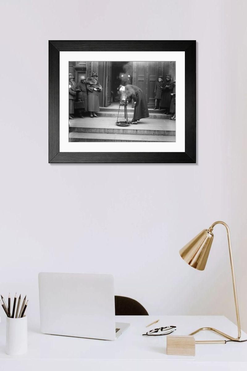 Shown hanging in a room: Modern 14"x12" (36x31cm)