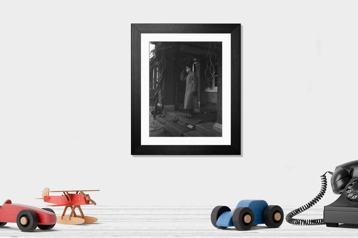 Shown hanging in a room: Modern 14"x12" (36x31cm)