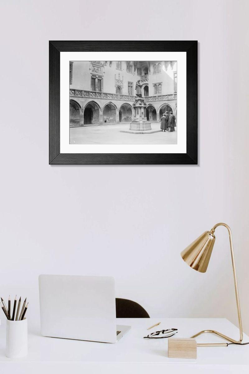 Shown hanging in a room: Modern 14"x12" (36x31cm)