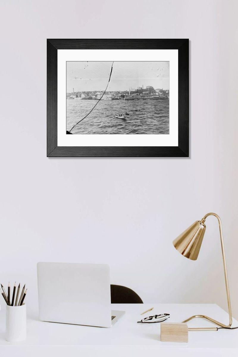 Shown hanging in a room: Modern 14"x12" (36x31cm)