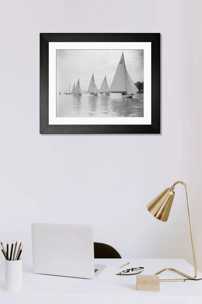 Shown hanging in a room: Modern 14"x12" (36x31cm)