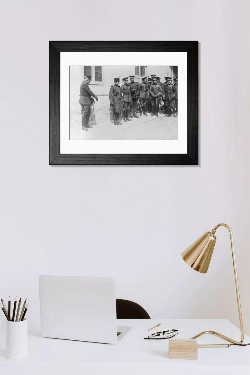 Shown hanging in a room: Modern 14"x12" (36x31cm)