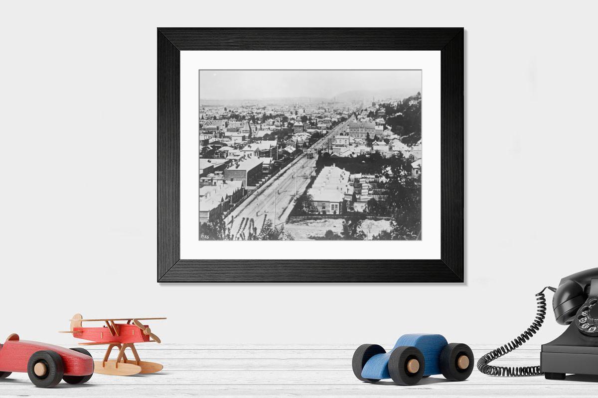 Shown hanging in a room: Modern 14"x12" (36x31cm)