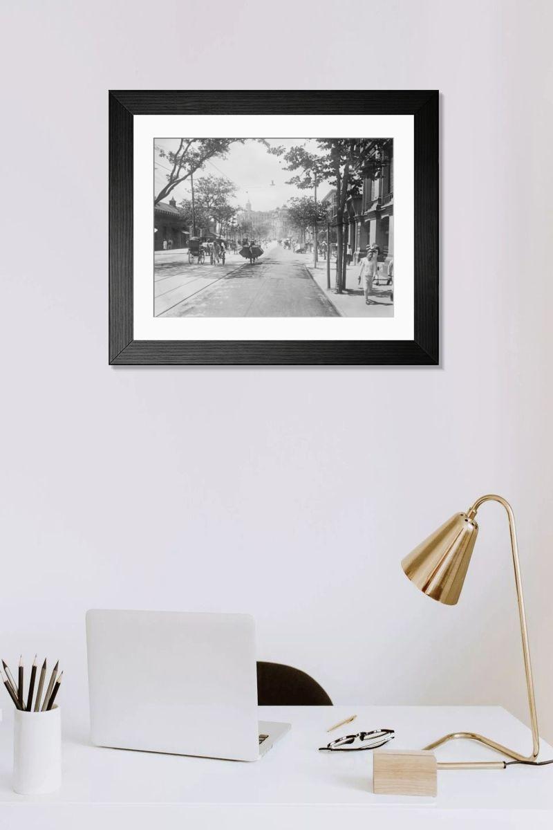 Shown hanging in a room: Modern 14"x12" (36x31cm)