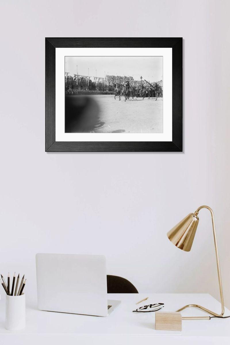 Shown hanging in a room: Modern 14"x12" (36x31cm)