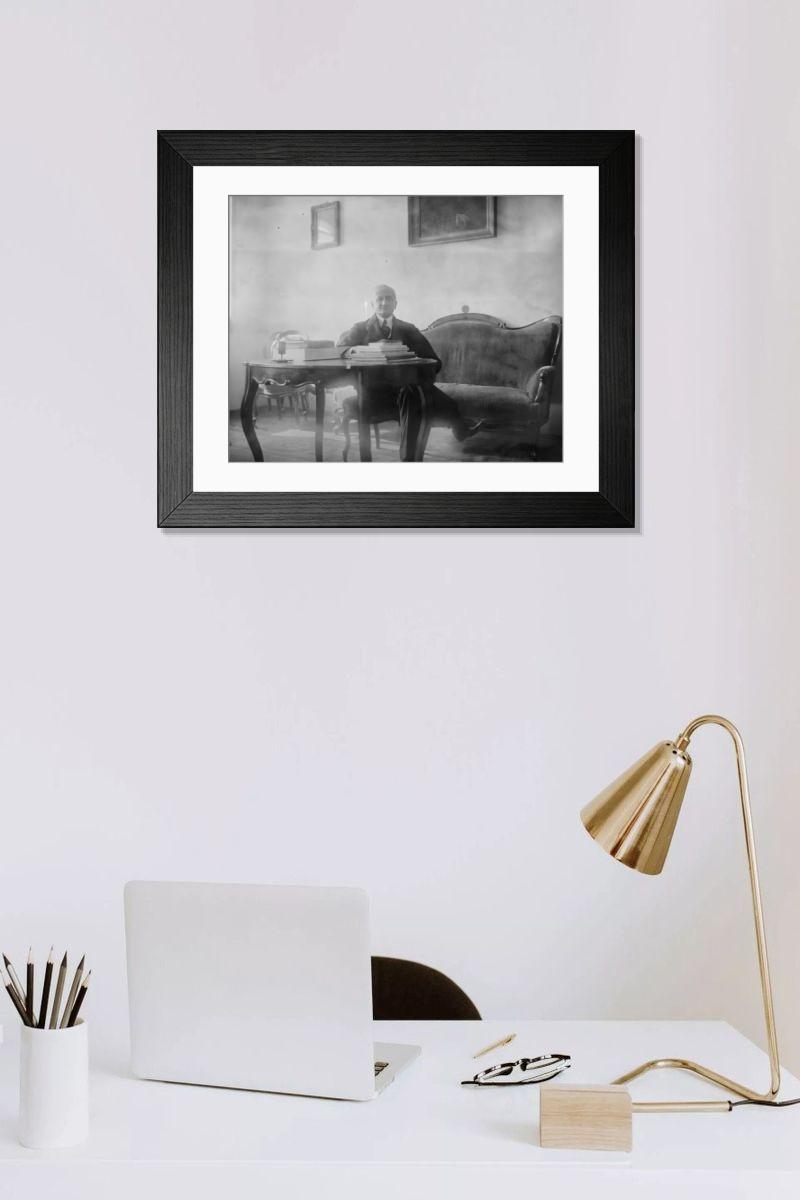 Shown hanging in a room: Modern 14"x12" (36x31cm)