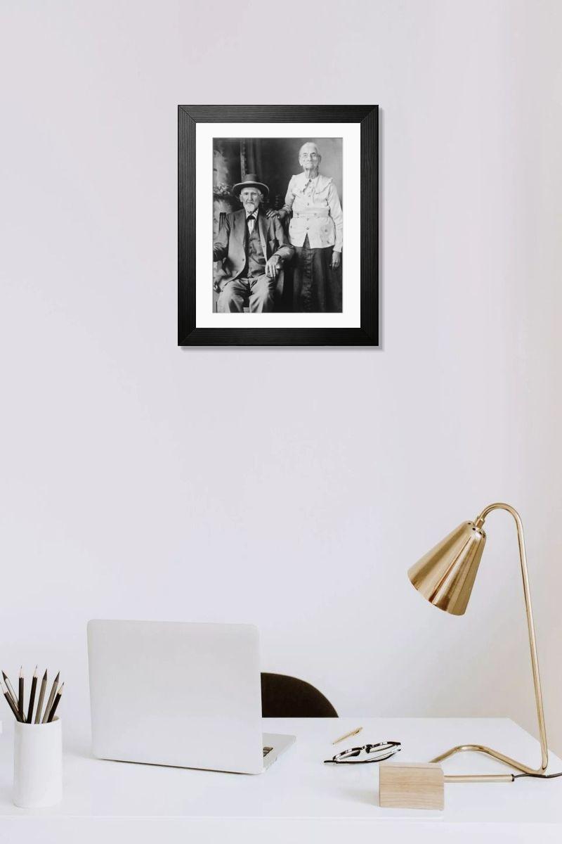 Shown hanging in a room: Modern 14"x12" (36x31cm)