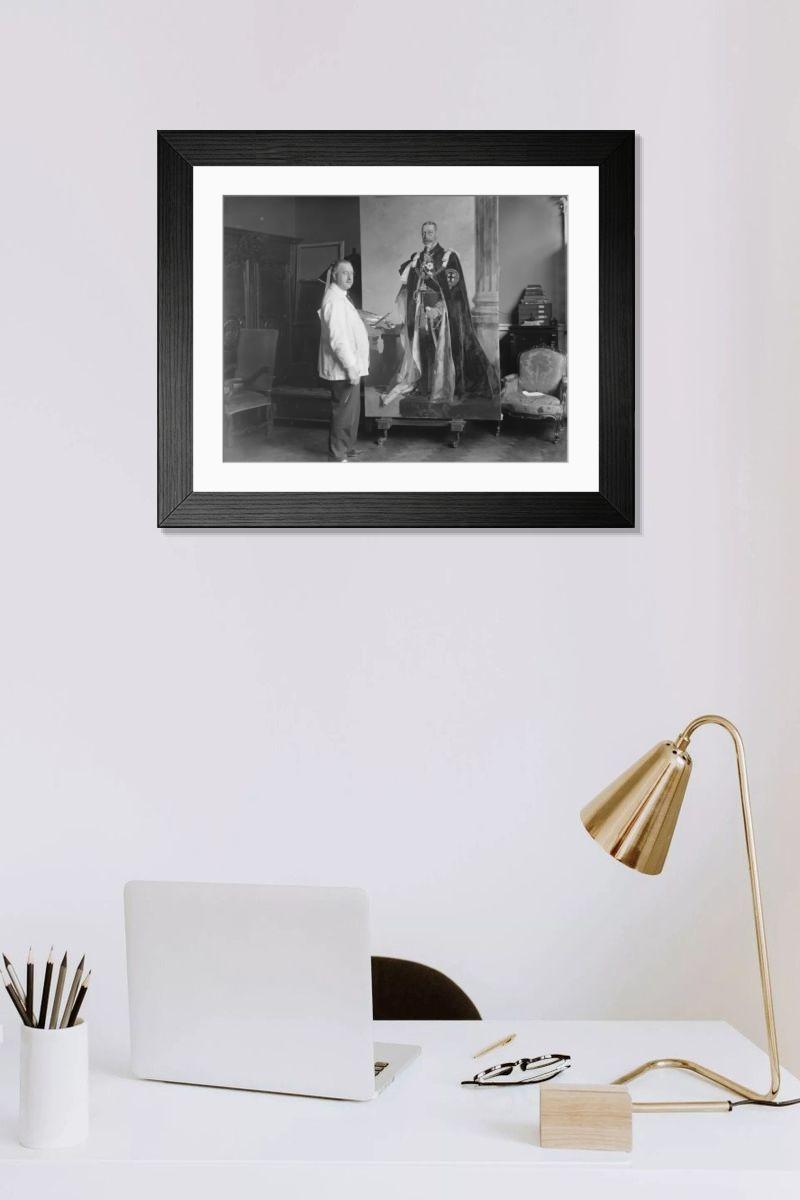 Shown hanging in a room: Modern 14"x12" (36x31cm)