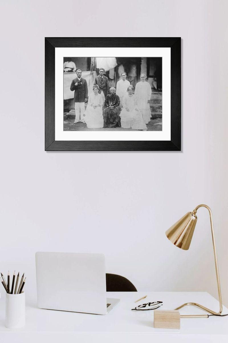 Shown hanging in a room: Modern 14"x12" (36x31cm)