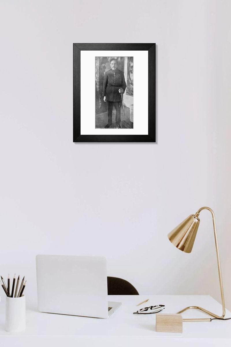 Shown hanging in a room: Modern 14"x12" (36x31cm)
