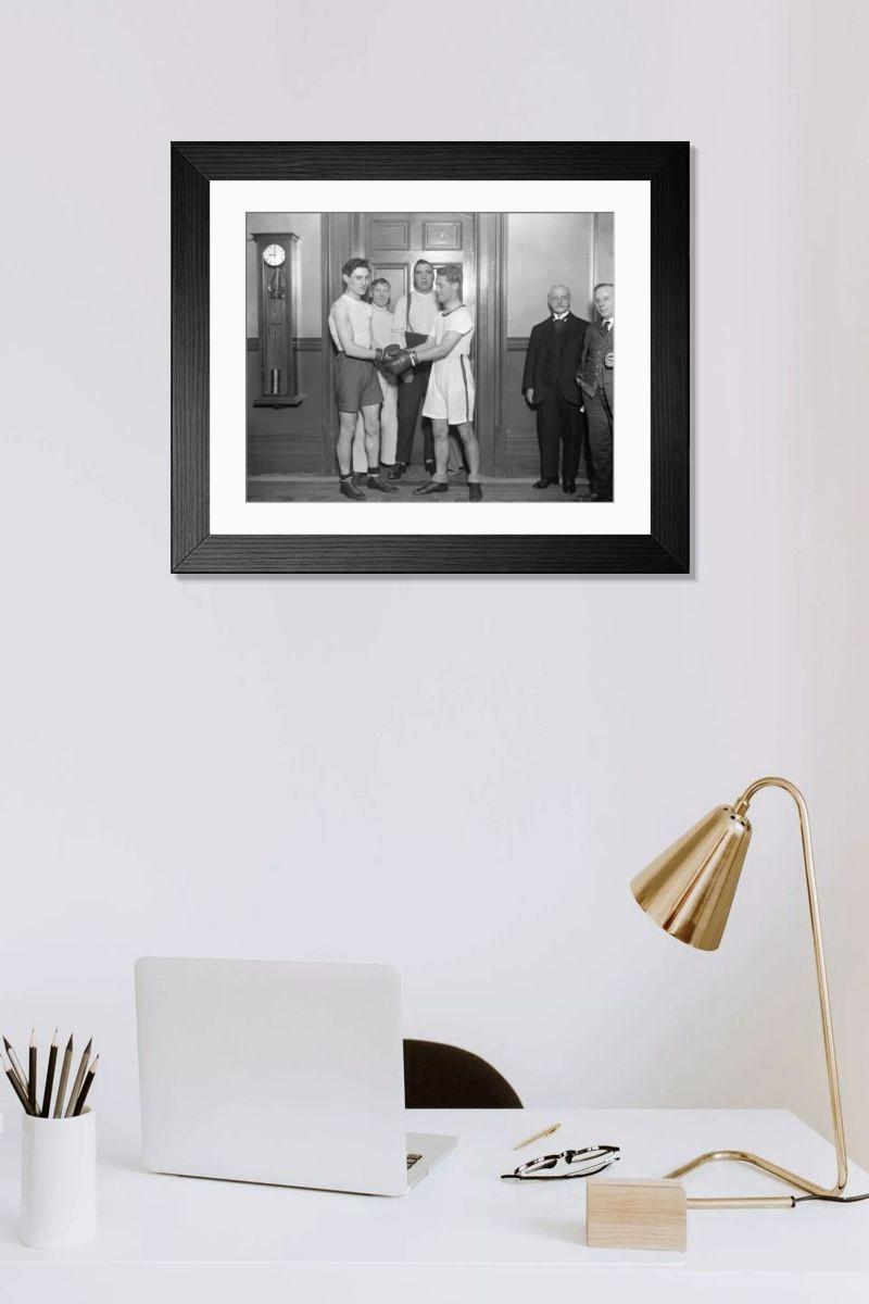 Shown hanging in a room: Modern 14"x12" (36x31cm)