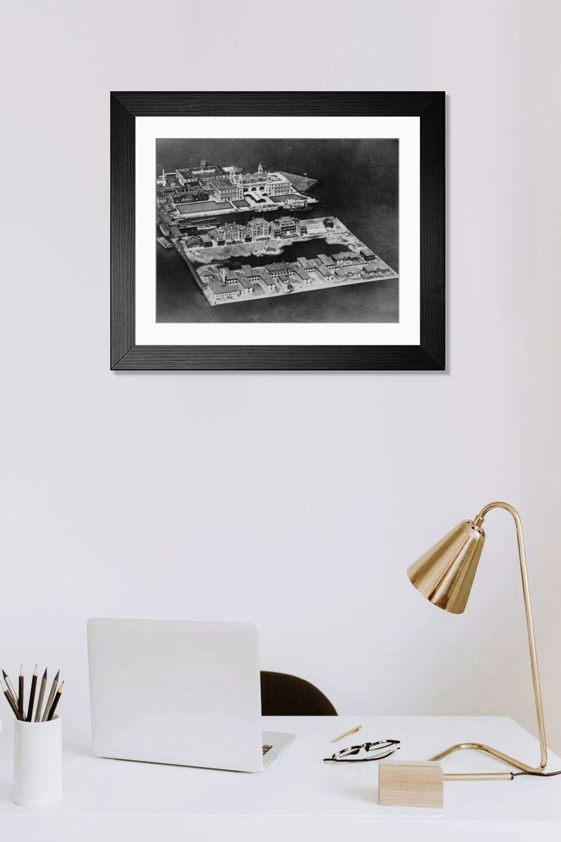 Shown hanging in a room: Modern 14"x12" (36x31cm)