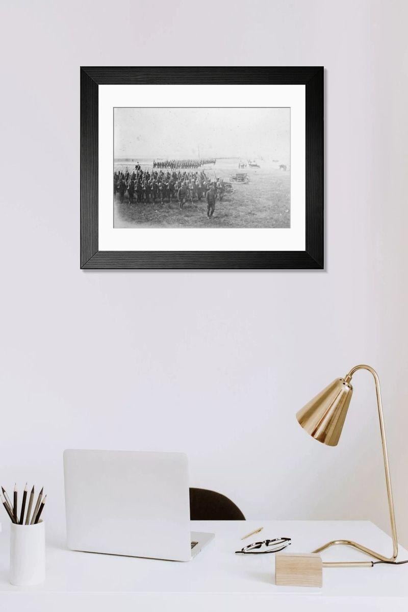 Shown hanging in a room: Modern 14"x12" (36x31cm)