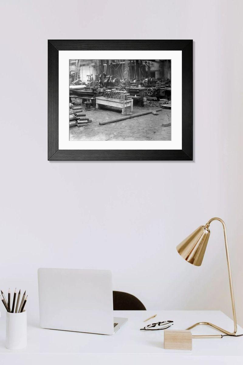 Shown hanging in a room: Modern 14"x12" (36x31cm)