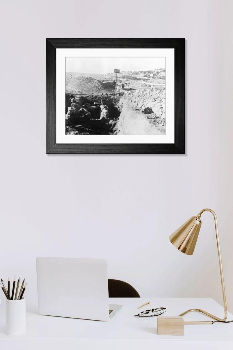 Shown hanging in a room: Modern 14"x12" (36x31cm)